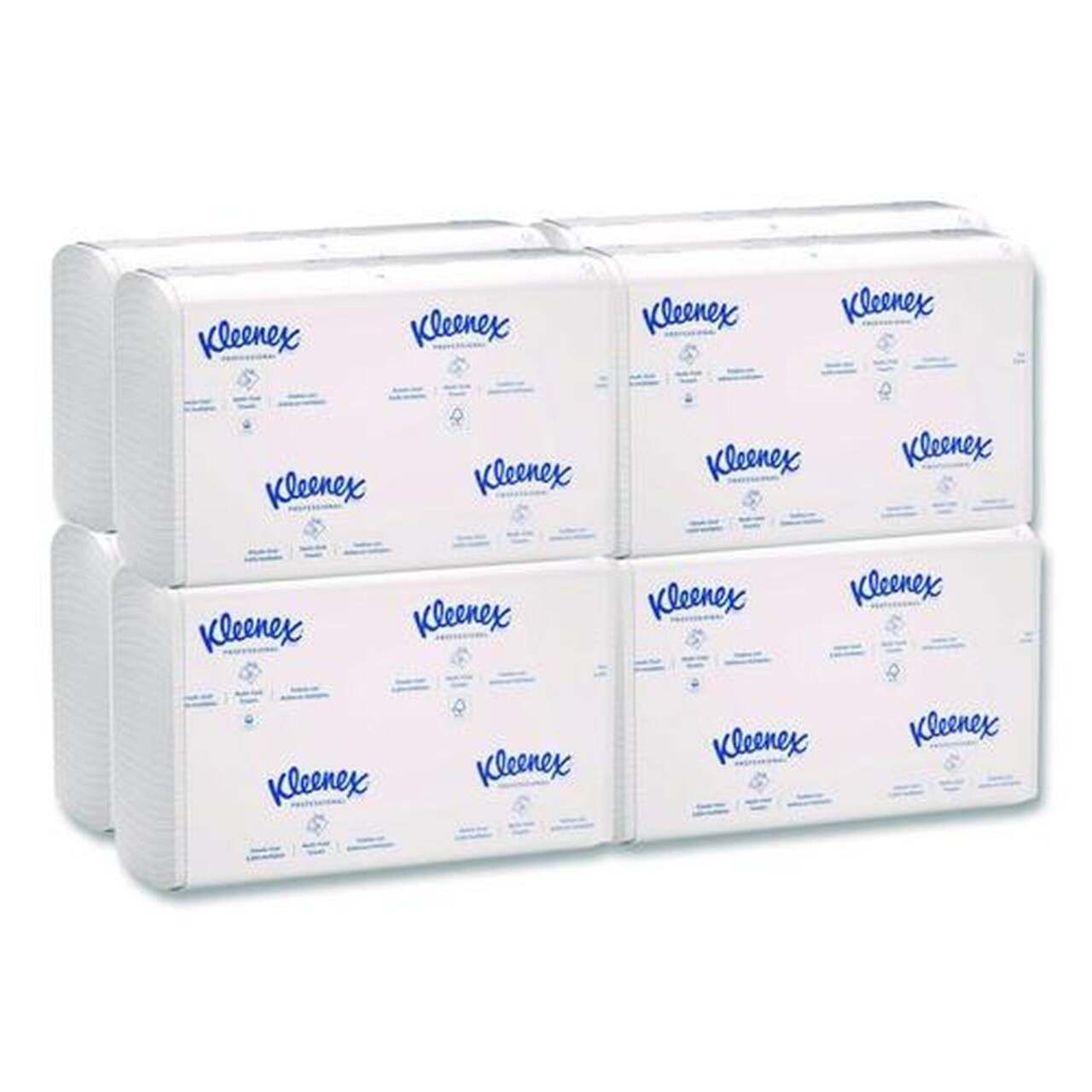 Kleenex Convenience 9.2 in. x 9.4 in. Multi-Fold Paper Towels - White (150/Pack, 8 Packs/Carton)
